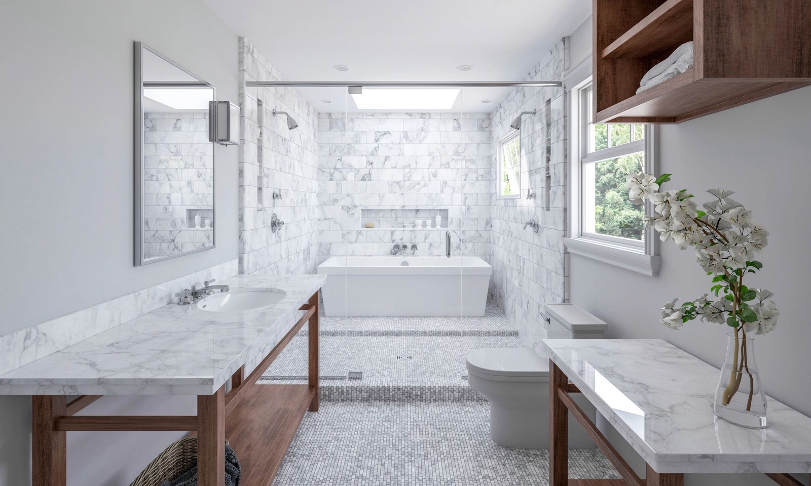 Spa master bath in Santa Barbara