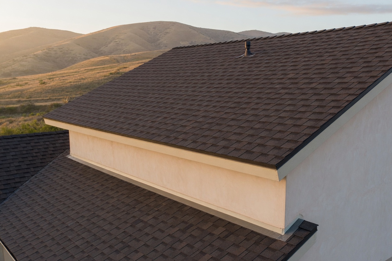 Composition shingle roof