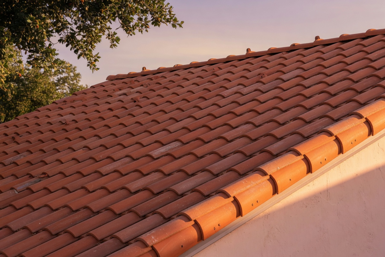 Clay tile roof